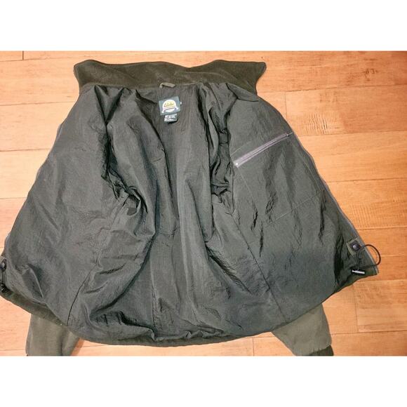 Cabelas Mens Jacket Shooting Hunting Coat Zip Nylon & Fleece Pockets Size M - Picture 11 of 16